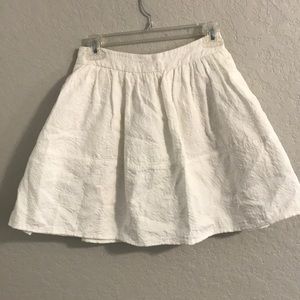 White cotton skirt